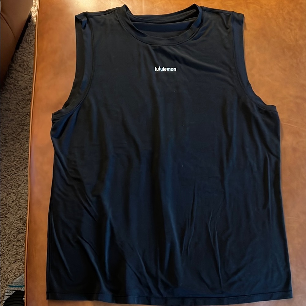 Lululemon jersey muscle tank top, black, 12